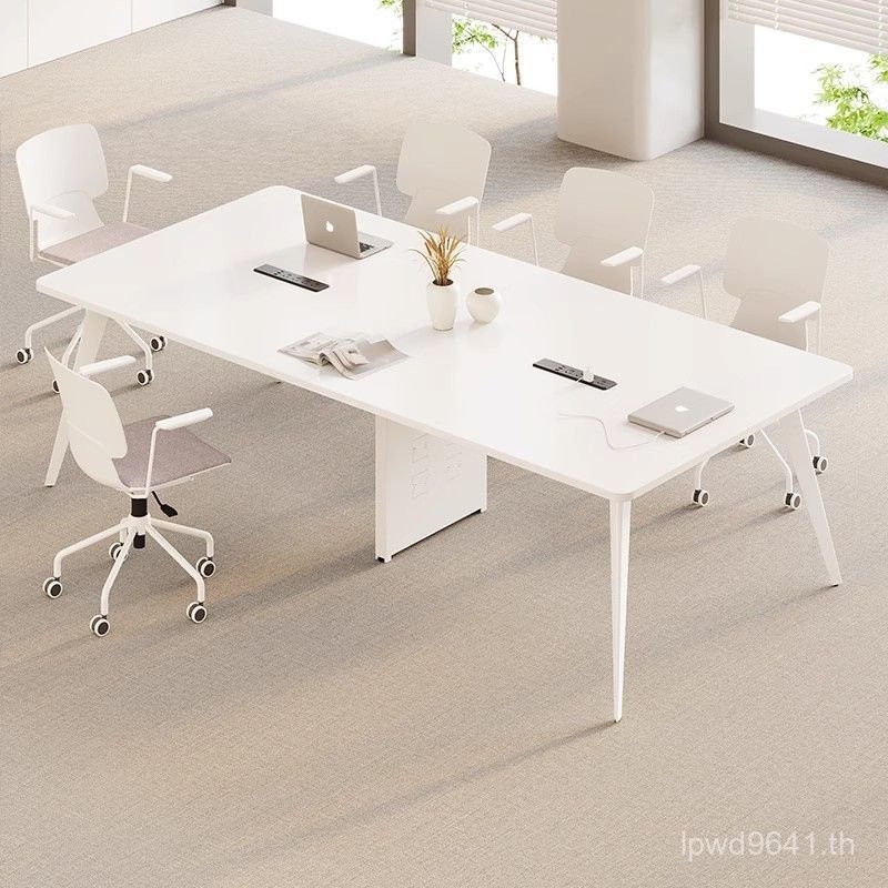 โต๊ะประชุม Modern Medium-Sized Combine Training Simple Desk Chair Conference Room Training Table YO1