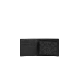 Coach 3 In 1 Wallet Charcoal Black | ของแท้ ตรวจสอบโดย SASOM