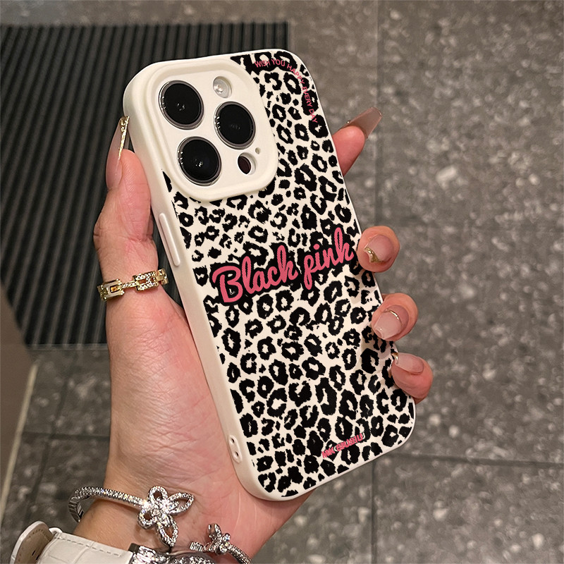 Trend Little Leopard Print for iPhone 1715promax เคสโทรศัพท์จีบ 11 13 12 soft xr set 8P