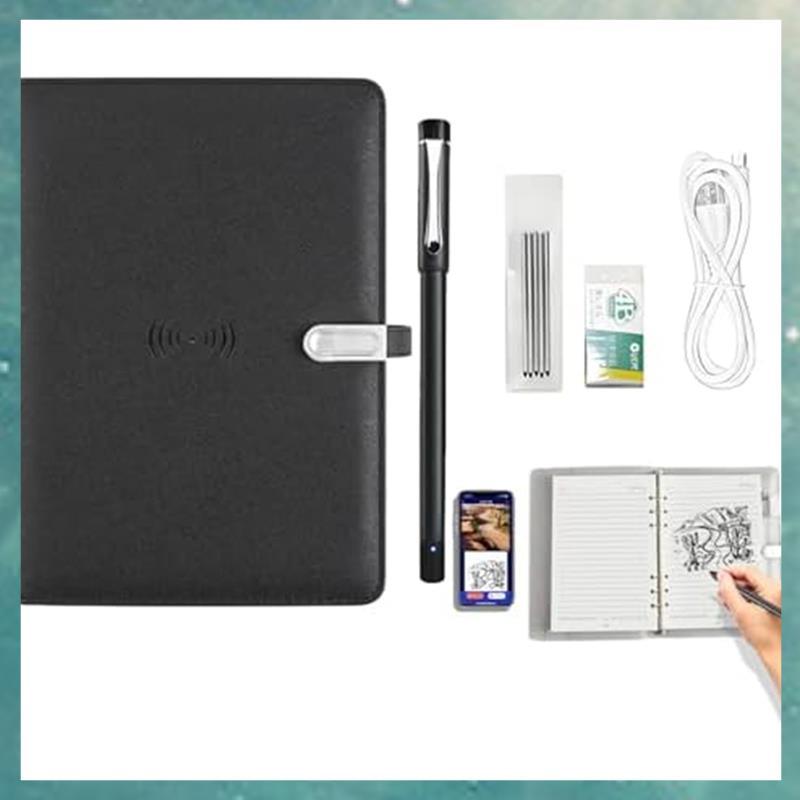 T QLI Digital Notebook Pro V2 พร้อมปากกาอัจฉริยะ & ไดรฟ์ USB 16GB-Real-Time Sync สําหรับ Notes,Drawi
