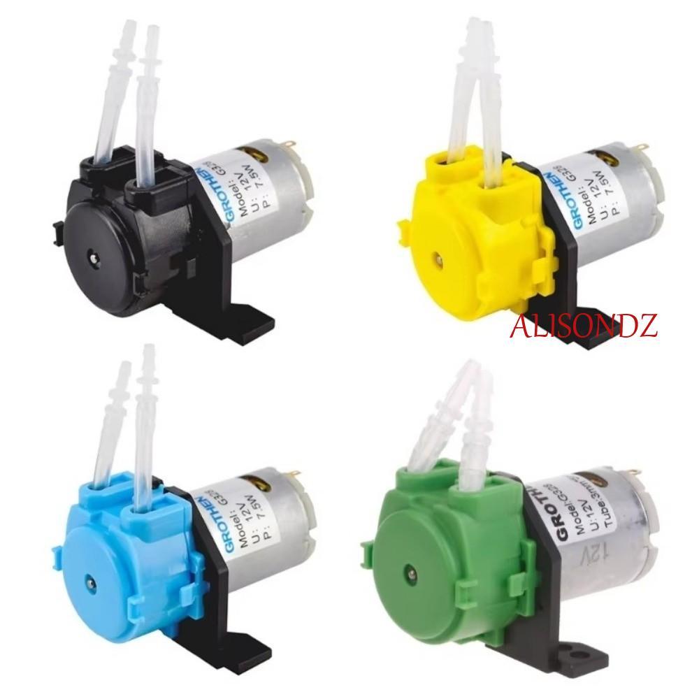 ALISONDZ 12V DC Dosing Pump, 3*5 ขนาด 12V/24V แรงดันไฟฟ้า Peristaltic ปั๊ม,สารเคมี DIY ใช้งานร่วมกับ Peristaltic Design DC Powered Aquarium ปั๊มห้องปฏิบัติการ Application