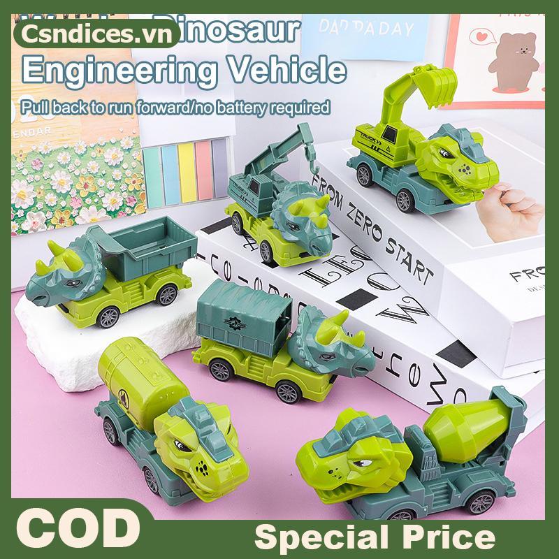Csndices Transport Vehicles Excavators Dinosaurs Construction Toys ที่ถอดออกได้และ Self Loading การอ