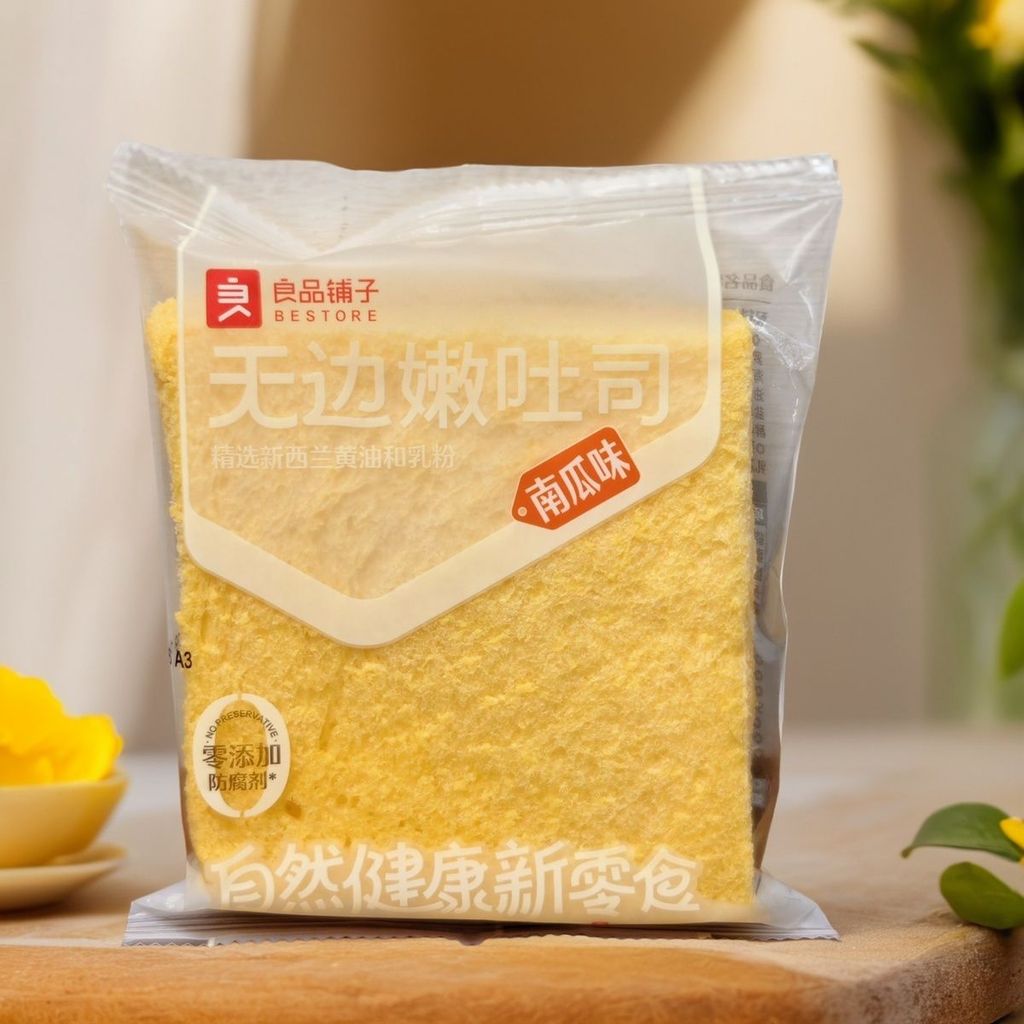 2026 สินค้าใหม่ Good Product Shop Boundless Tender Toast รสฟักทอง ขนมปัง ขนมอบ อาหารเช้า น้ําชายามบ่
