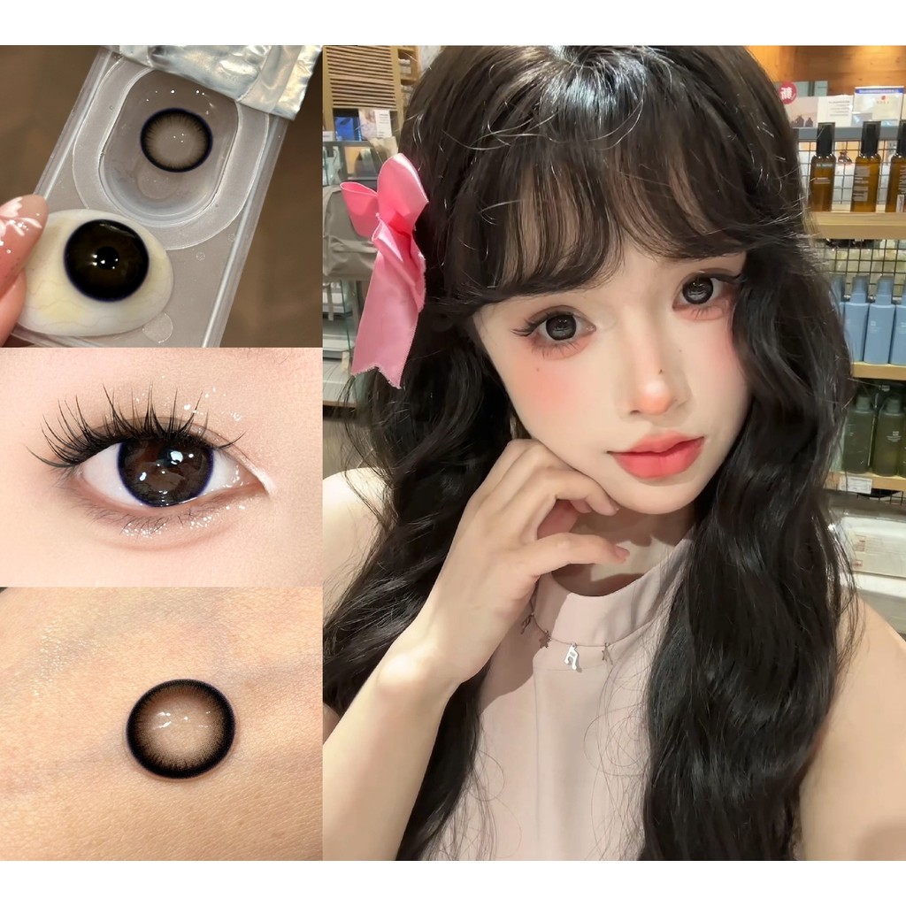 (1 คู่) MYXSHOU ยี่ห้อ thestarlens ,BIG SIZE,14.50mm,Gdia:14.20mm,(เกรด 0-8), คอนแทคเลนส์ 6 เดือนใช้