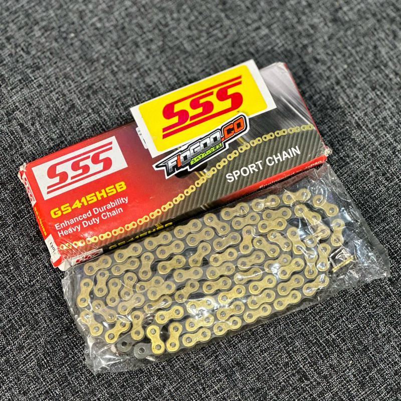 SSS 415HSB CHAIN GOLD SSS CHAIN ORIGINAL SSS CHAIN TRIPLE S 415 CHAIN 415 GOLD CHAIN SSS 415 HSN CHA