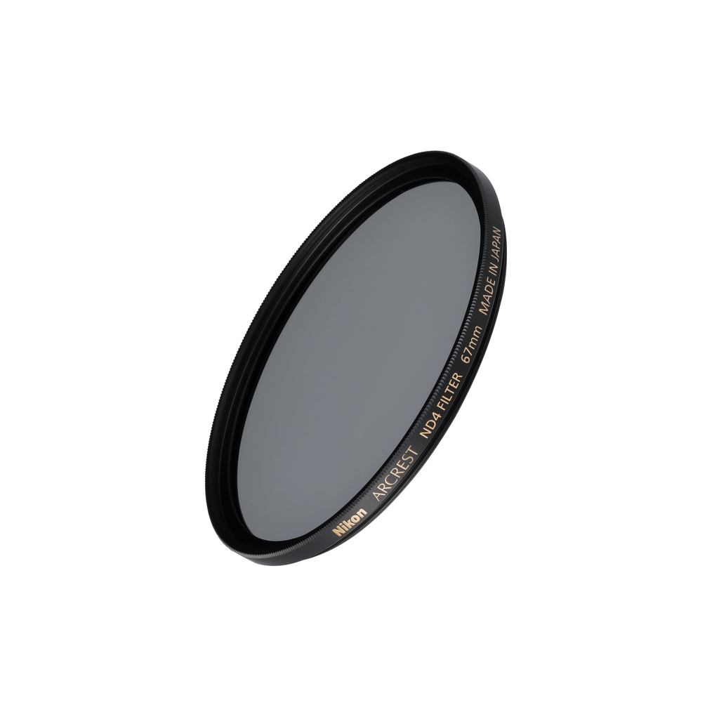 "High-Quality Nikon ARCREST ND Filters - Select ND4, ND8, ND16, or ND32 in 67mm, 72mm, 77mm, 82mm"