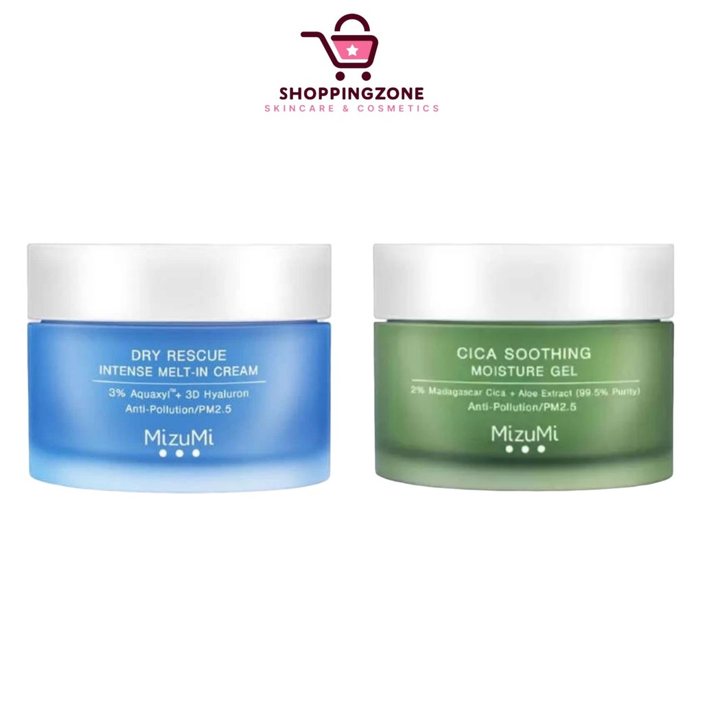 MizuMi Dry Rescue Intense Melt-In Cream / MizuMi Cica Soothing Moisture Gel [45ml]