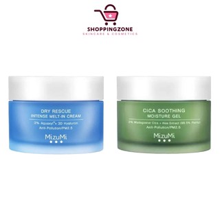 MizuMi Dry Rescue Intense Melt-In Cream / MizuMi Cica Soothing Moisture Gel [45ml]