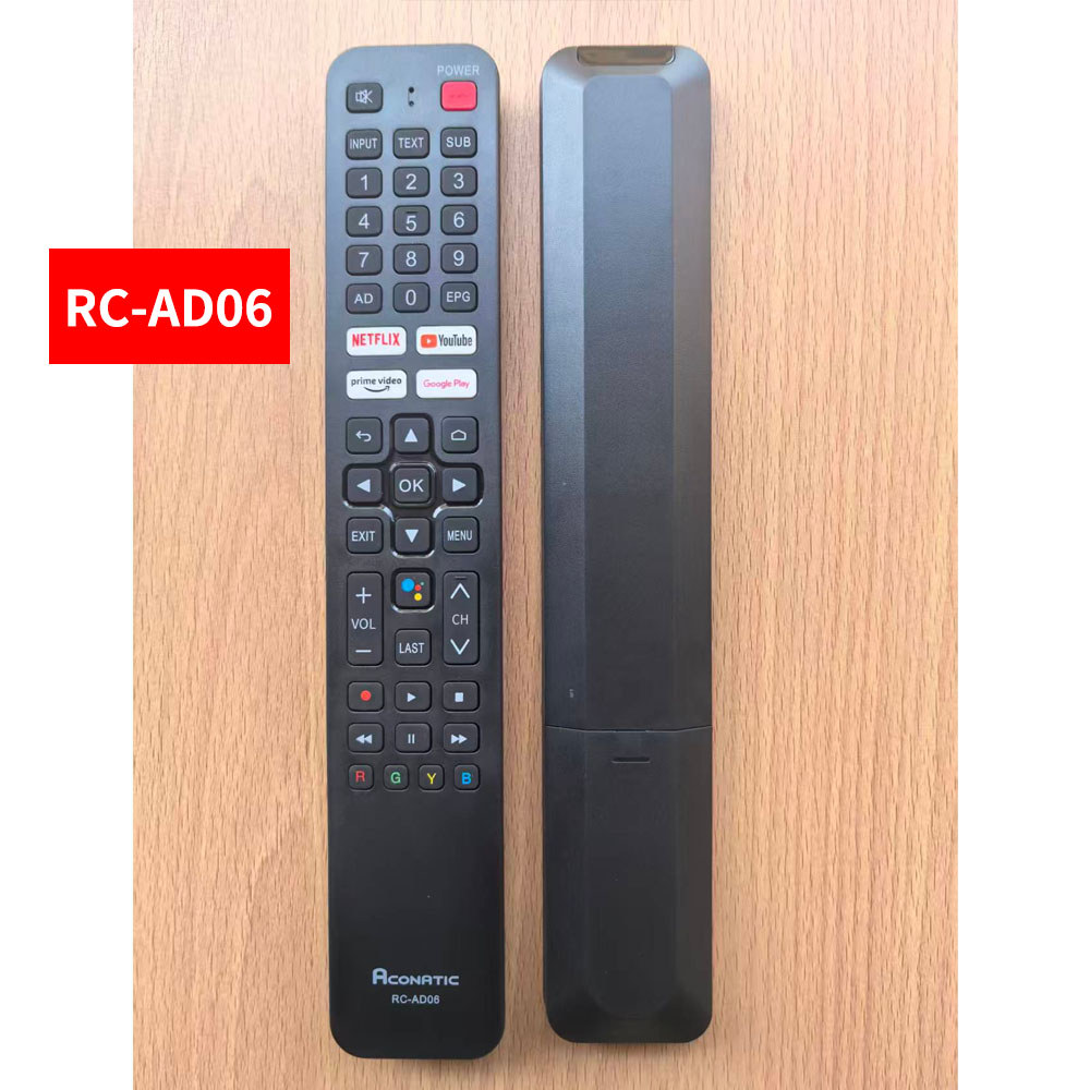 เปลี่ยนรีโมททีวีรุ่น RC-AD06 เข้ากันได้กับสมาร์ททีวีซีรีส์ 500AN: 32HS500AN, 43HS500AN, 50US500AN, แ