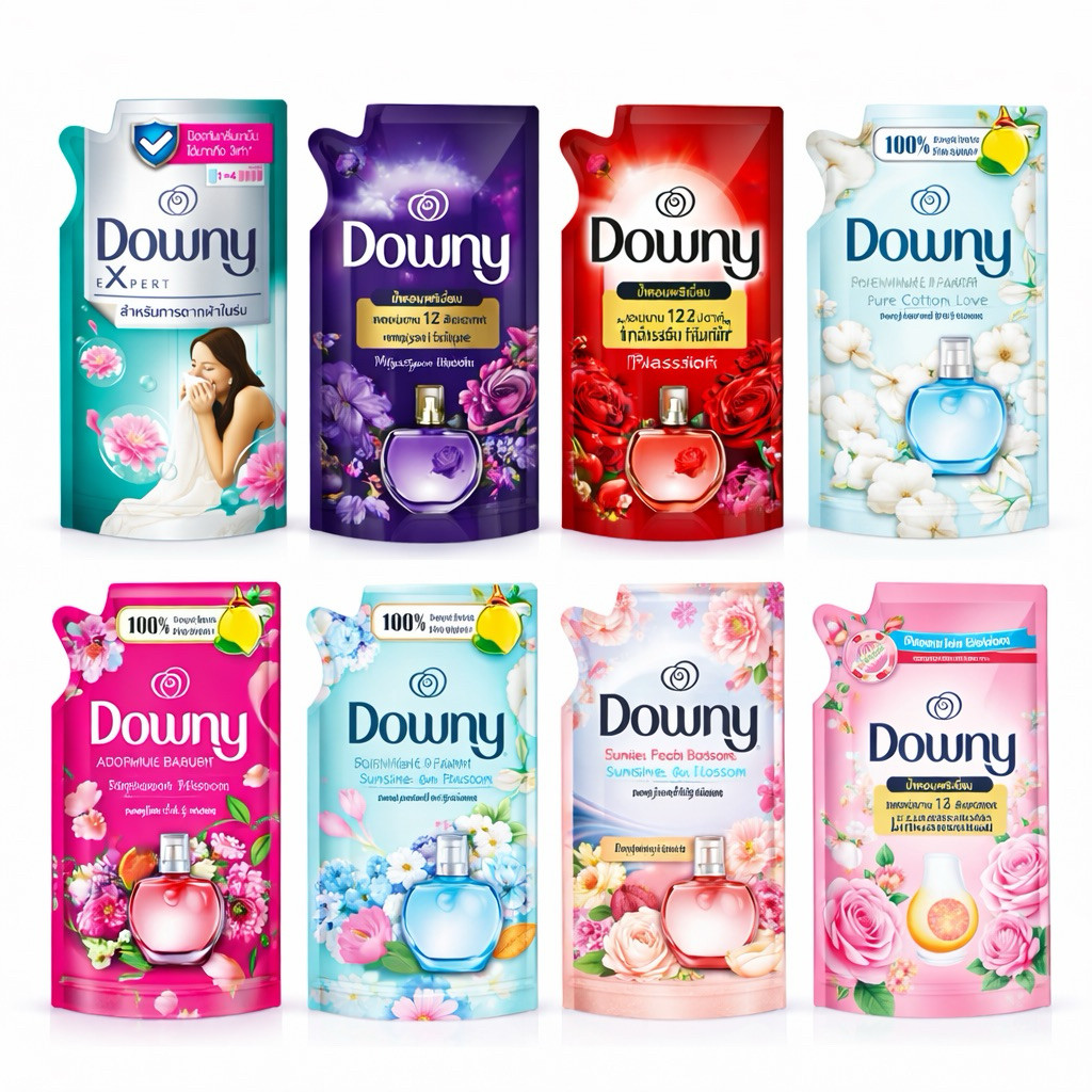 [มีหลายแบบให้เลือก] Downy ดาวน์นี่  น้ำยาปรับผ้านุ่ม 470-490มล. น้ำยาซักผ้า 460มล.