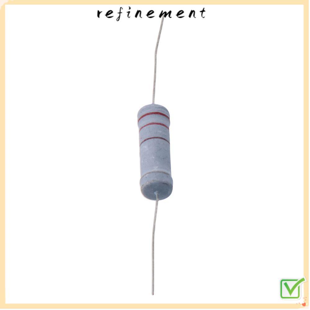 REFINEMENT 220 Ohm Resistor, Metal Oxide Film Resistor 5W 5% Tolerance, แอพพลิเคชันกว้าง Flame Proof