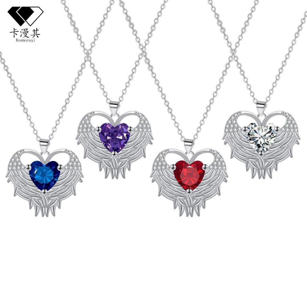 Knn-346 Angel Wings สร้อยคอหญิงสีกากีเครื่องประดับหรูหรา High-End Clavicle Chain อุปกรณ์เสริม2026020