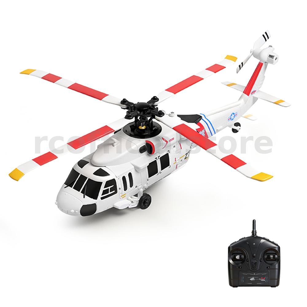 XK K270 UH-60L 2.4G 4CH Optical Flow ตําแหน่งมอเตอร์ไร้แปรง Flybarless RC เฮลิคอปเตอร์ RTF