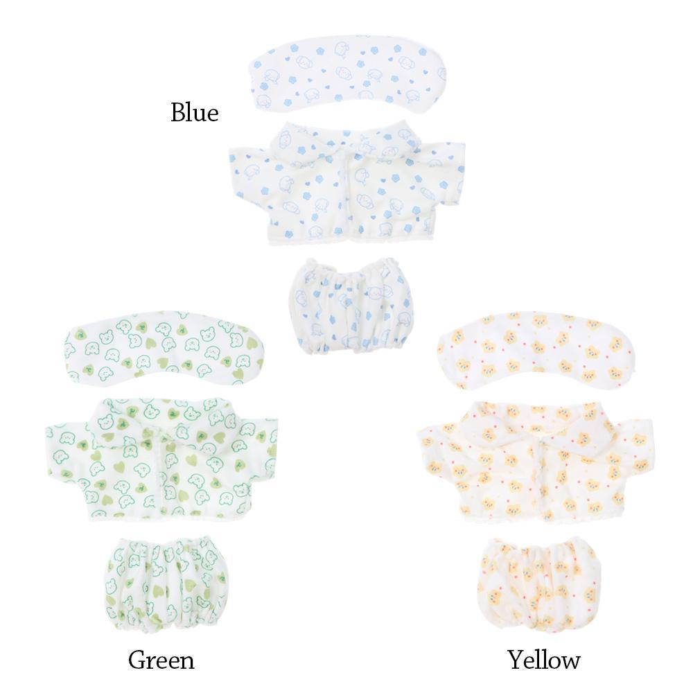 Nimeng ชุดเสื้อเชิ้ต กางเกงขาสั้น ผ้าฝ้าย ลายการ์ตูนสัตว์ ดาว 20 ซม. สําหรับตุ๊กตา - รูปที่ 7