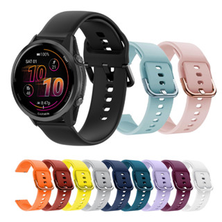 สายรัดซิลิโคนหัวเข็มขัดสี สำหรับ Garmin Forerunner 570 165 1…
