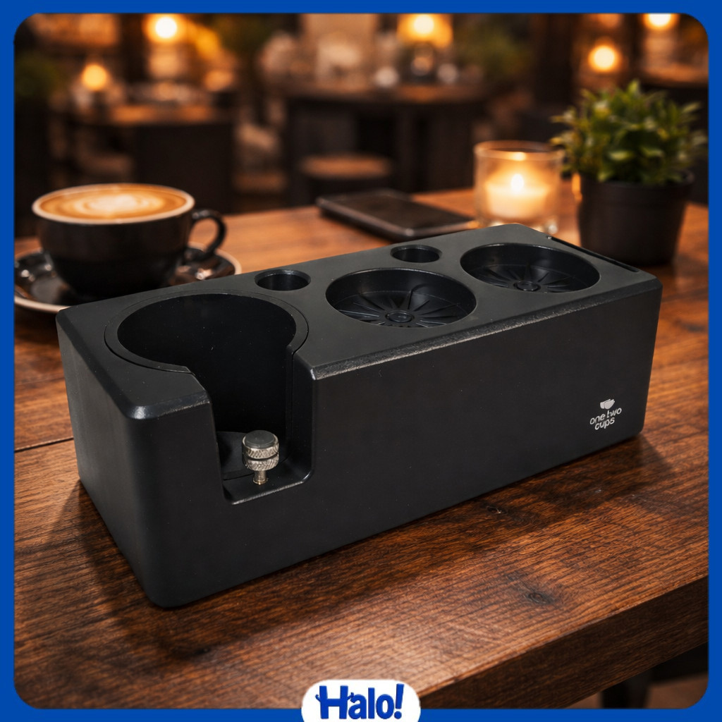 หนึ่งสองถ้วยกาแฟ Tamper Station Espresso Portafilter 245x100x77mm - AK345