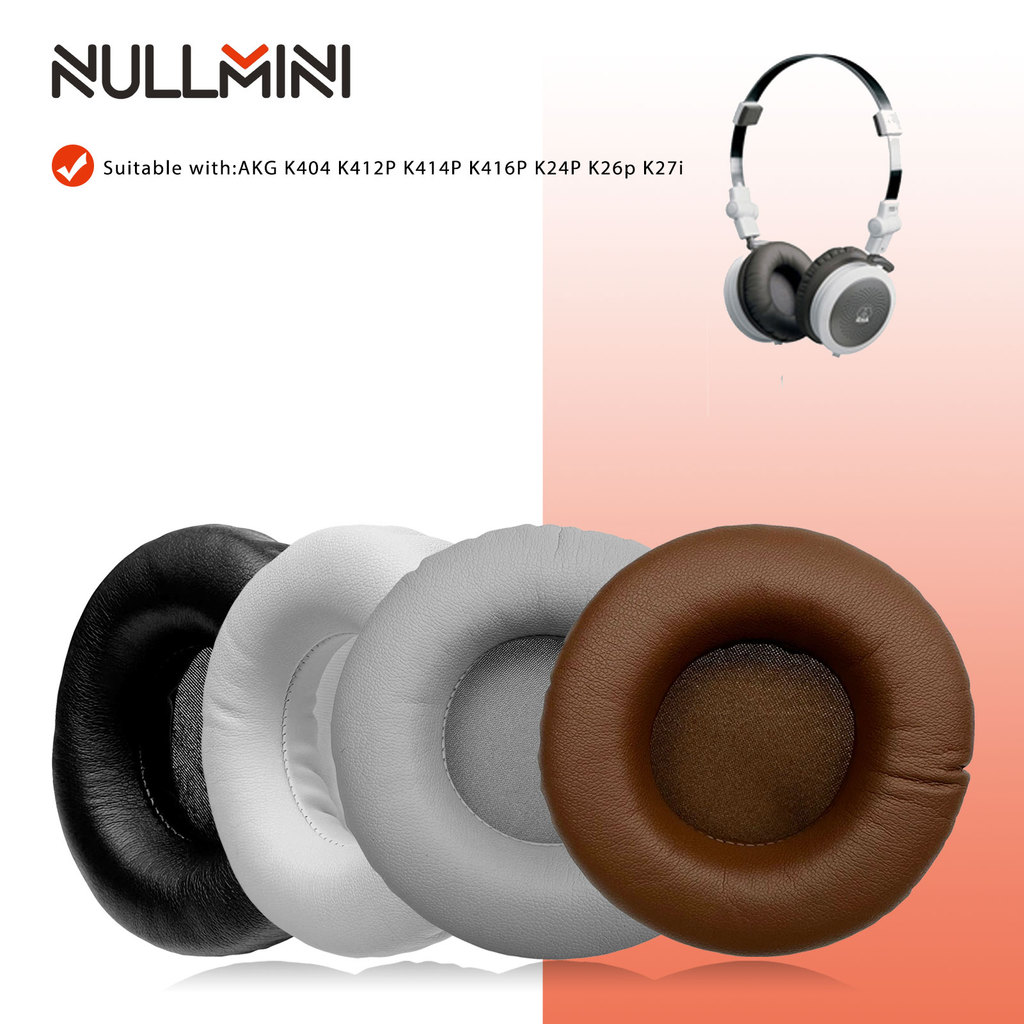 NullMini เปลี่ยนแผ่นรองหูฟังสําหรับ AKG K404 K412P K414P K416P K24P K26P K27i หูฟังแผ่นรองหูฟัง Earm