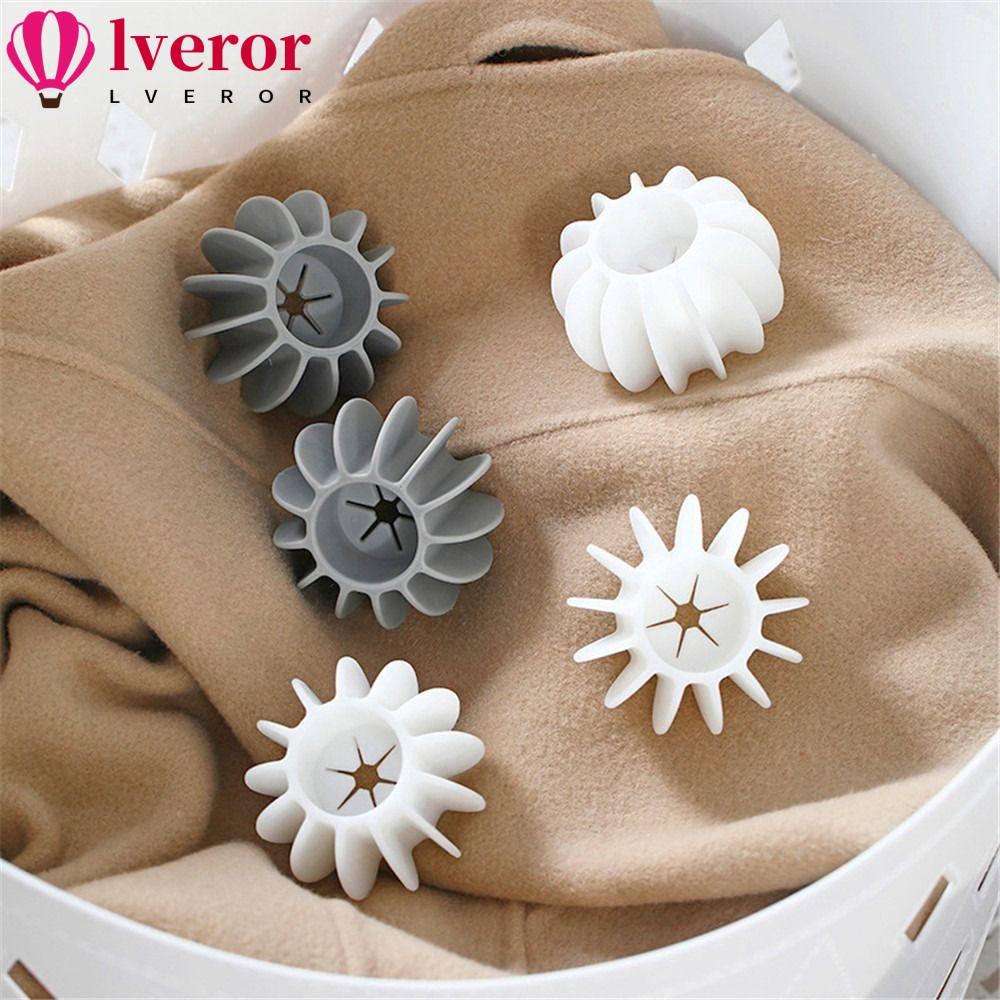 LVEROR 2 ชิ้นผลิตภัณฑ์ซักรีดป้องกันลมเครื่องมือทําความสะอาดอบแห้งอุปกรณ์ซักผ้าสําหรับซักผ้า|น้ํายาปรับผ้านุ่มขจัดสิ่งปนเปื้อนแบบใช้ซ้ําได้