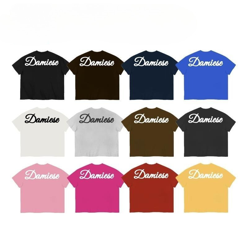 🌷Top.basic🌷เสื้อ oversize ผ้าCotton  โคตรนุ่ม t shirt "DAMIESE"สตรีทแฟชั่น เสื้อยืดชาย【COD】