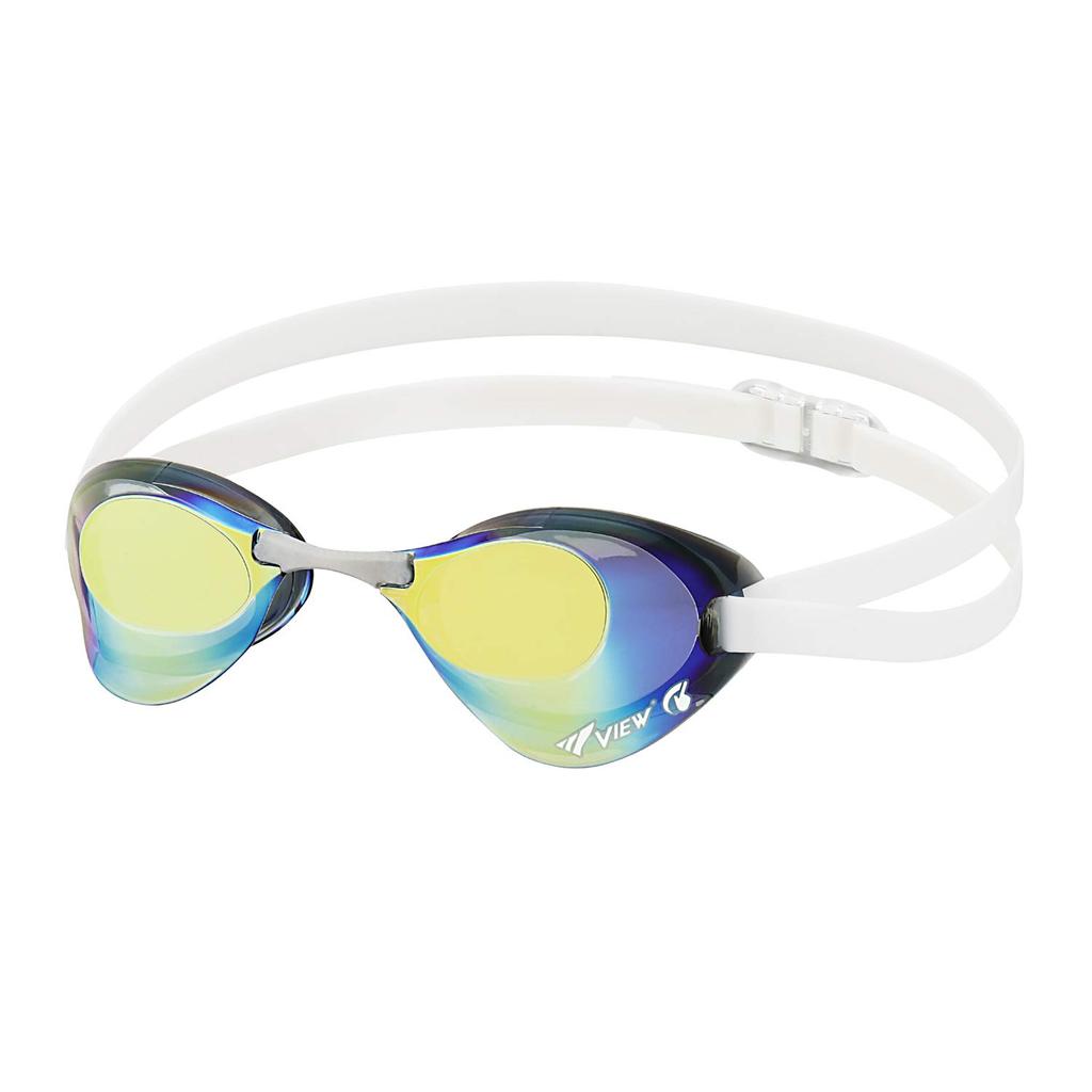 VIEW Swimming Goggles, Racing Blade Series, SWIPE ANTI-FOG (Swipe Anti-Fog), V121SAM SKY