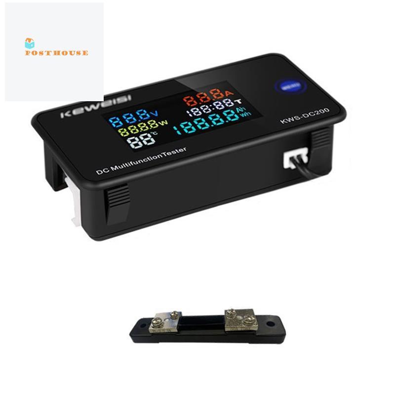 [posthouse]KEWEISI DC 0-200V โวลต์มิเตอร์แอมมิเตอร์ KWS Power Meter LED Digital DC Wattmeter มิเตอร์