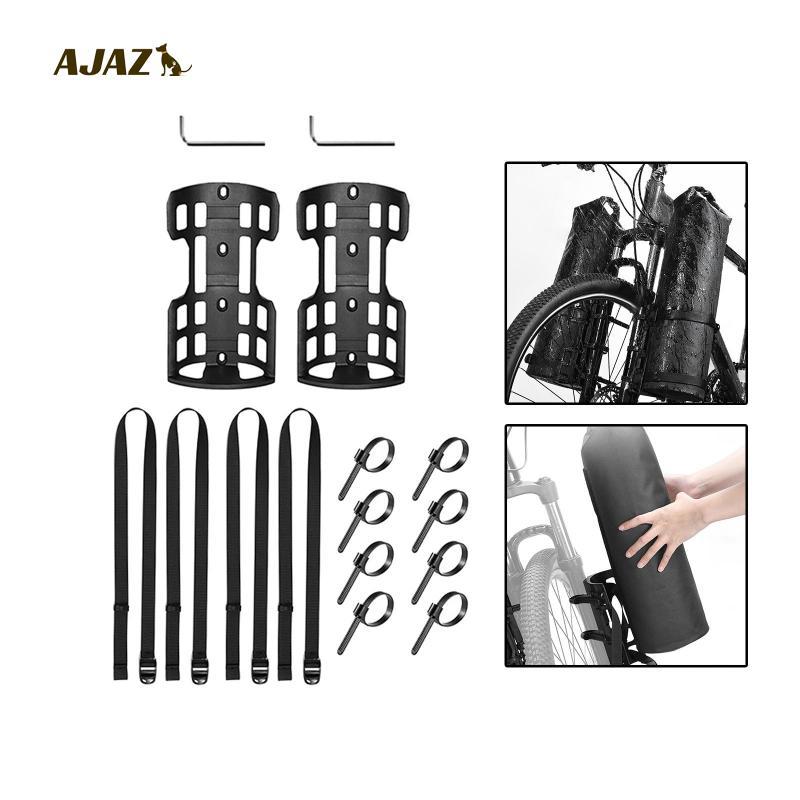 [AJAZ] Bike Cargo Cage Bike Front Carrier Rack สําหรับจักรยานพับจักรยานเสือภูเขา 2 ชุด