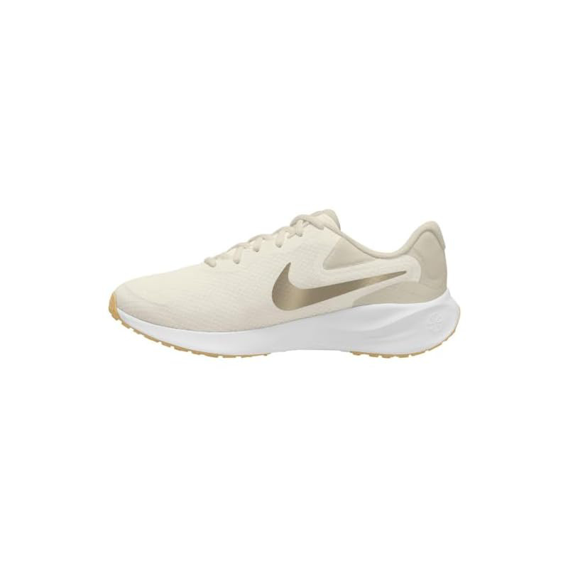 Nike Revolution 7 Women's Sneakers - Phantom/Beige/Gold - Model FB2208-010 - Authentic Japan Domesti