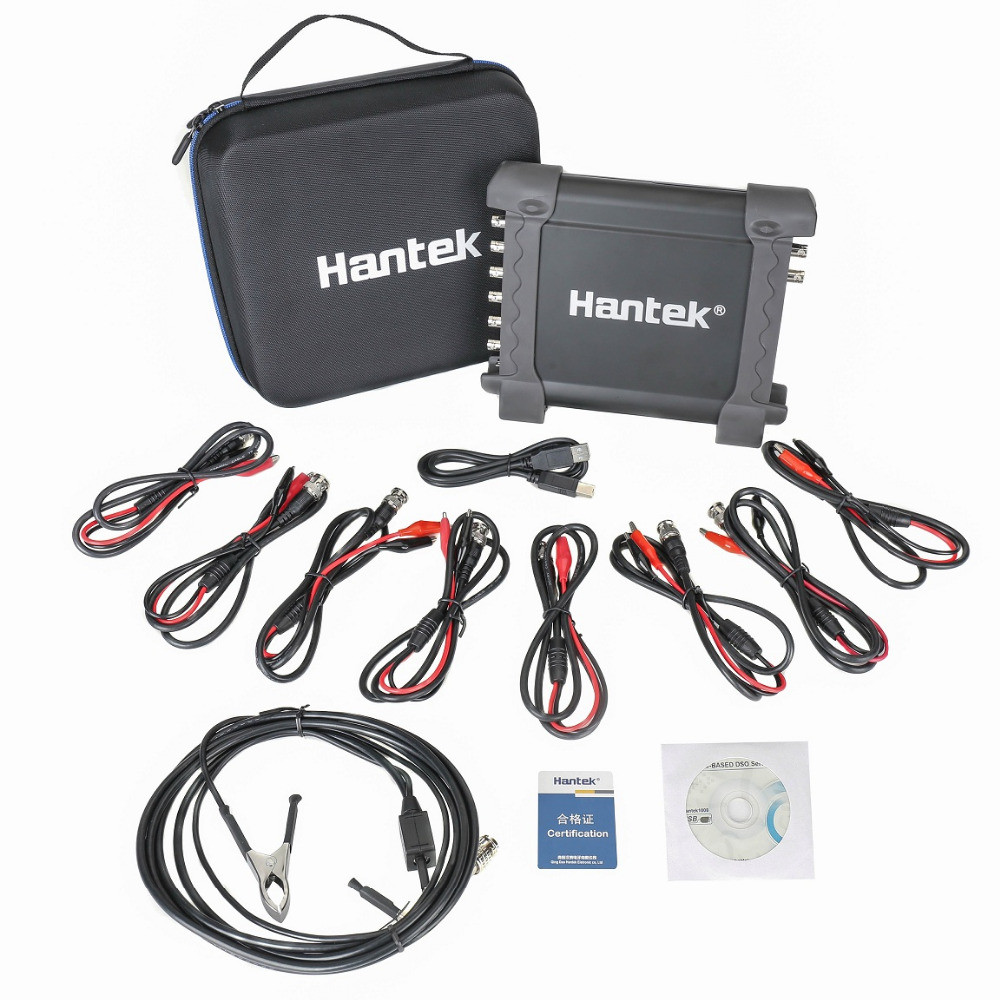 Hantek 1008C 8CH USB Oscilloscope Professional ยานยนต์ Oscilloscope รับประกัน 3 ปี