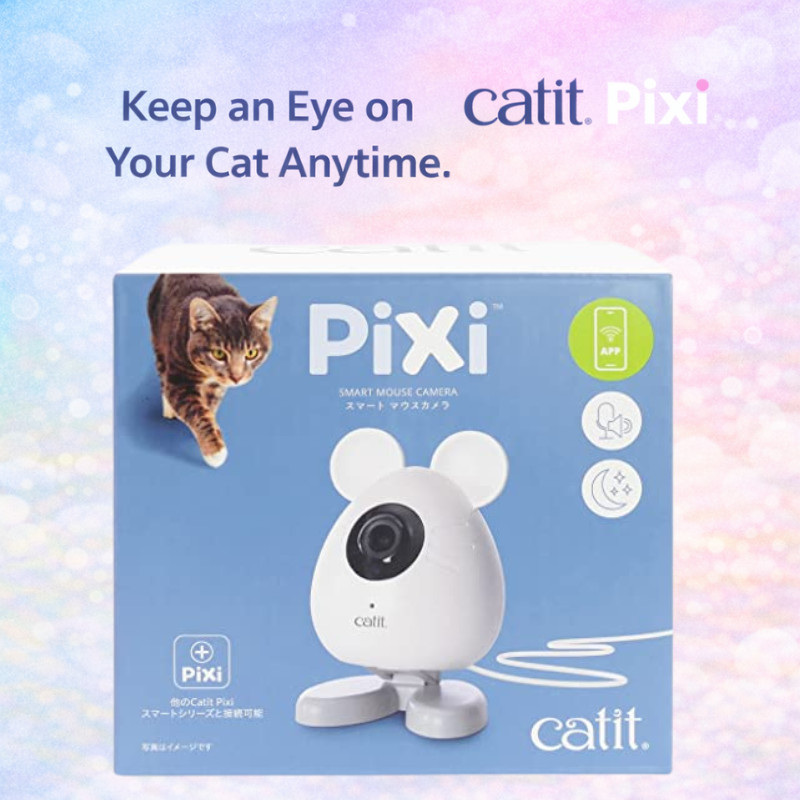 Catit PIXI Smart Mouse Camera 1080P HD Pet Monitor WiFi