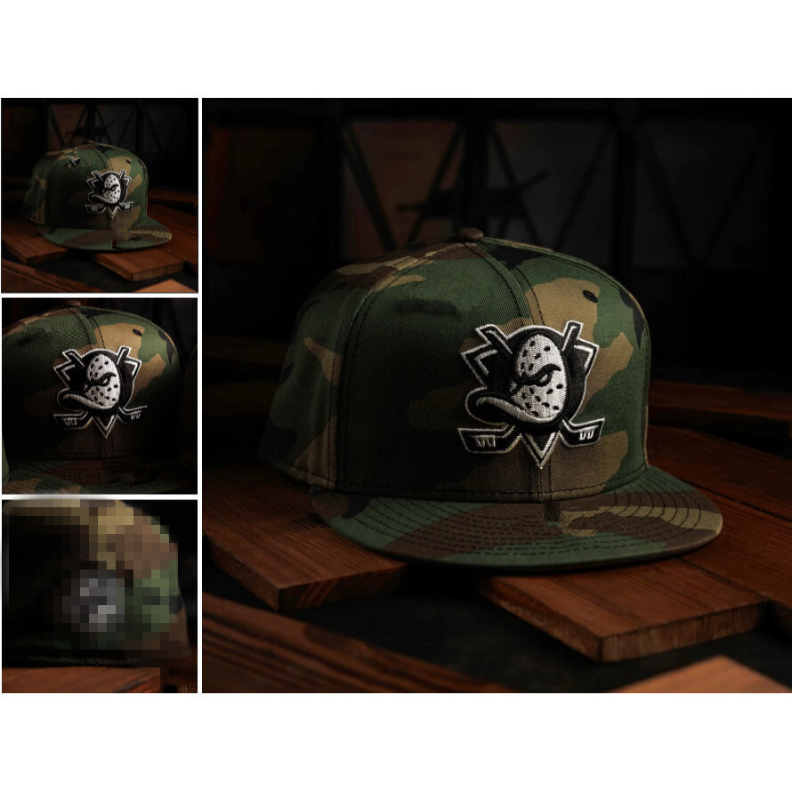 ใหม่ ERA 59FIFTY NHL ANAHEIM DUCKS CAMO / GREY UV FITTED CAP CAGV