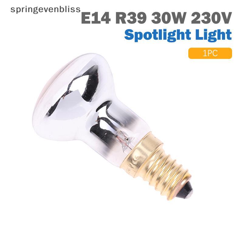 Springevenbliss 1 PC เปลี่ยนโคมไฟลาวา E14 R39 30W 230V Spotlight สกรูหลอดไฟ Clear Reflector Spot หลอ