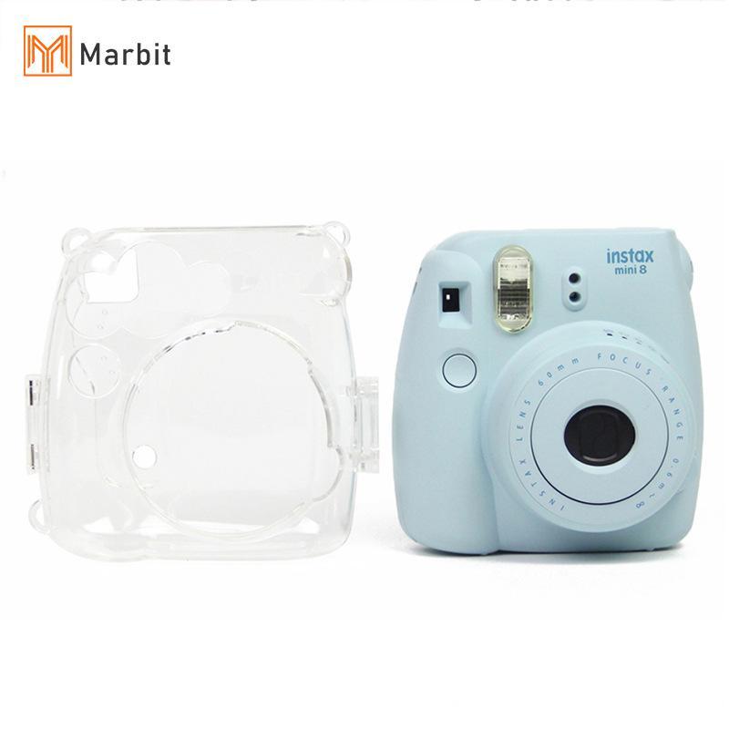 Marbit Fujifilm Instax Mini 8/8+ 9 ฟิล์มกล้องทันทีเคสแข็งใสกระเป๋าปกเชลล์ null