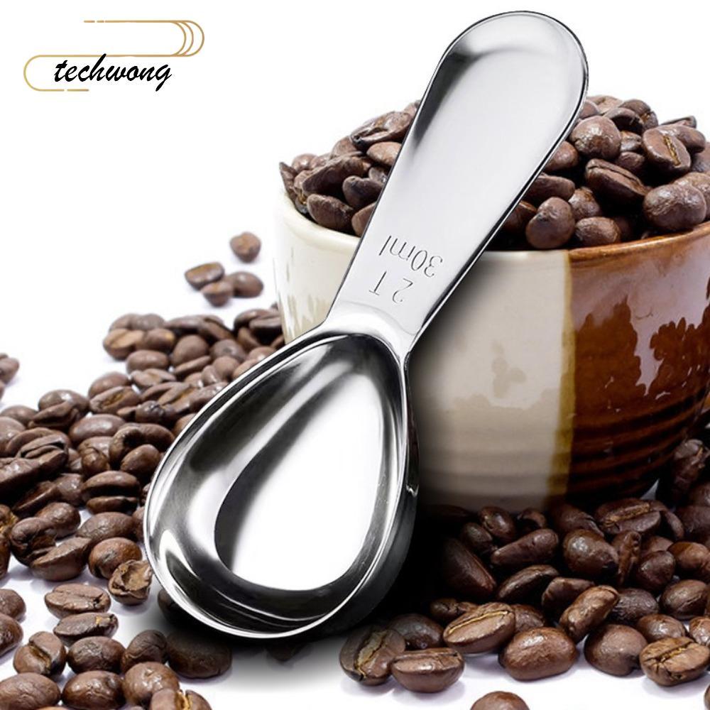 TECHWONG ช้อนตวงเมล็ดกาแฟ, 15/30ml 1 Tbsp หรือ 2 Tbsp กาแฟ Scoops, สแตนเลสทนทานผง Scoop Bar Bar Bar 