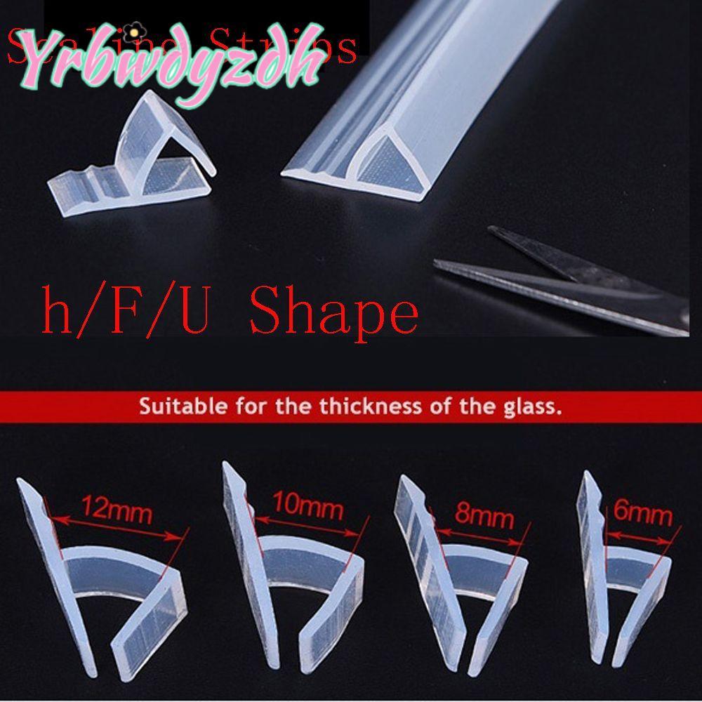 YRBWDYZDH 1M 6-12 มม.FU h Shape Seal Strip Home & Living Home Improvement ฮาร์ดแวร์ประตูกระจก Weathe