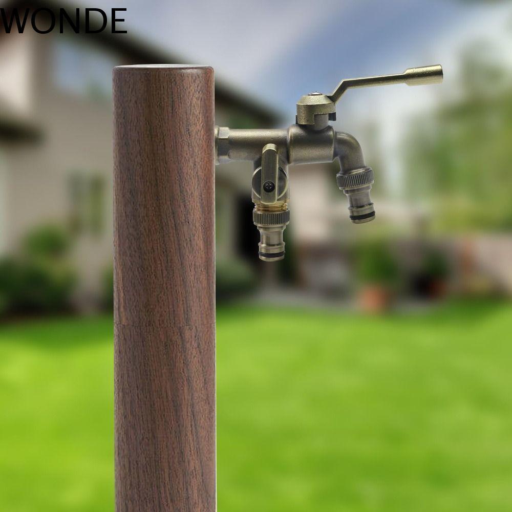 WONDE ทั้งหมด-ทองแดงก๊อกน้ํา, Dual Water Outlets Anti-freezing ก๊อกน้ํากลางแจ้ง, บอลวาล์วทนทาน 1/2 น