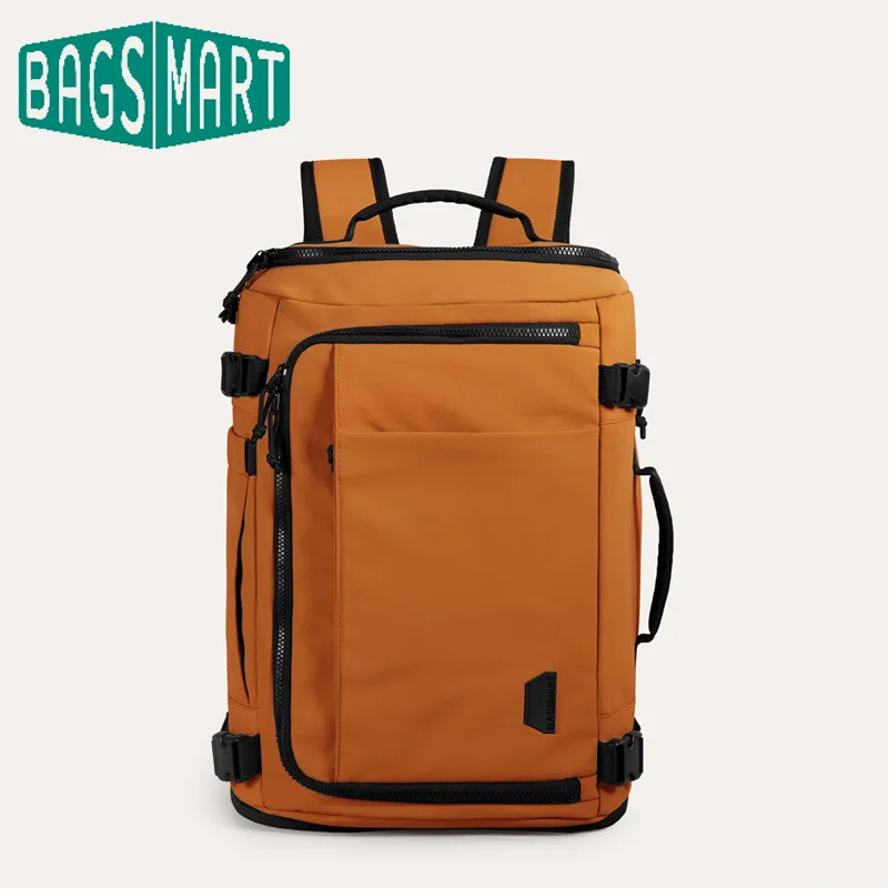 BAGSMART กระเป๋าเป้สะพายหลังผู้ชาย 15.6in กระเป๋าเป้สะพายหลังแล็ปท็อป MultiFunction กระเป๋ากันน้ําขย