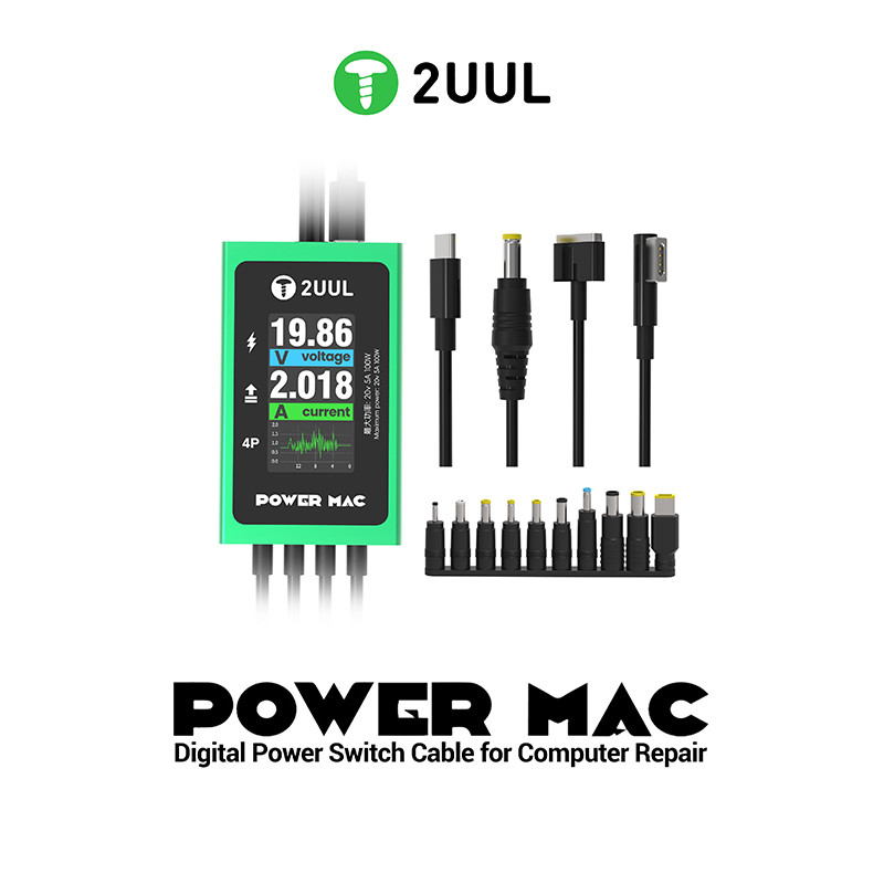 2UUL PW08 Power Mac สายสวิตช์ไฟดิจิตอลสําหรับคอมพิวเตอร์ซ่อมเมนบอร์ดซ่อมแหล่งจ่ายไฟ One-Touch Power 