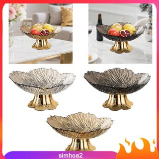 [Simhoa2] ชามผลไม้แท่นสร้างสรรค์ตะกร้าผลไม้ PET ทนทาน Center…