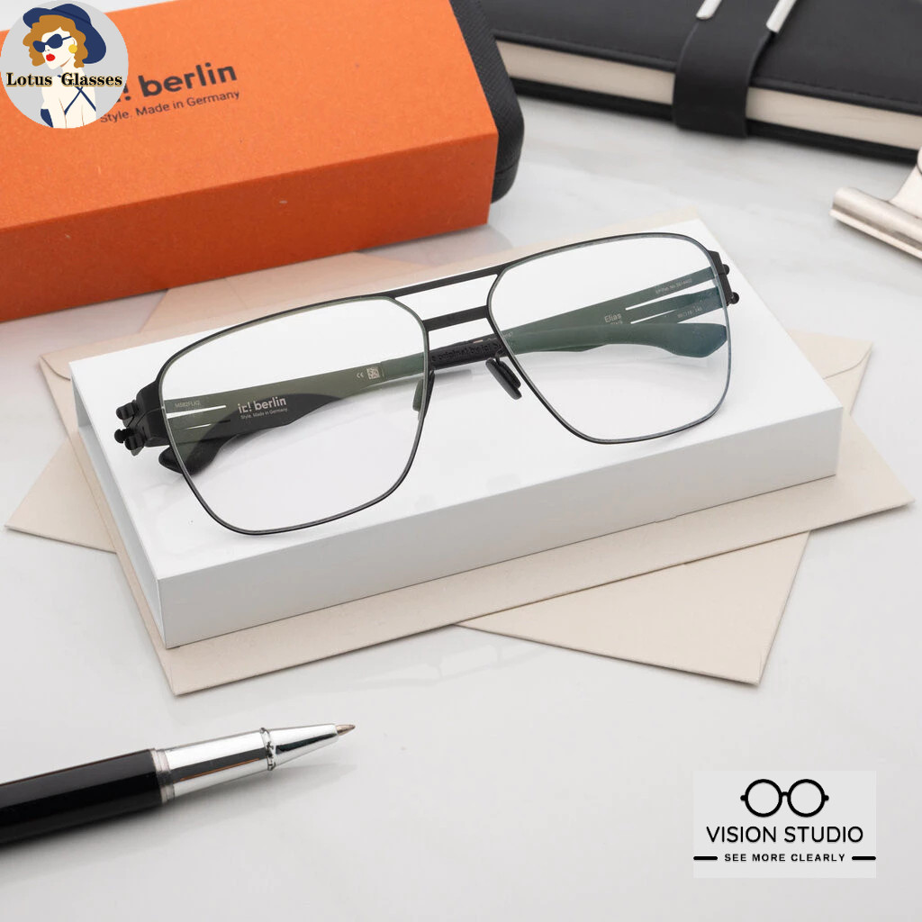🍀กรอบแว่น IC BERLIN Elias Black