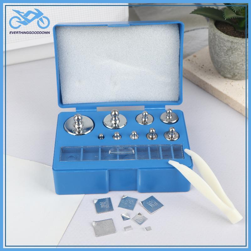 EVER 17 ชิ้น 10 มก.-100 กรัม Precision Digital Scale Calibration น้ําหนักชุดเครื่องมือถ่วงน้ําหนัก 1