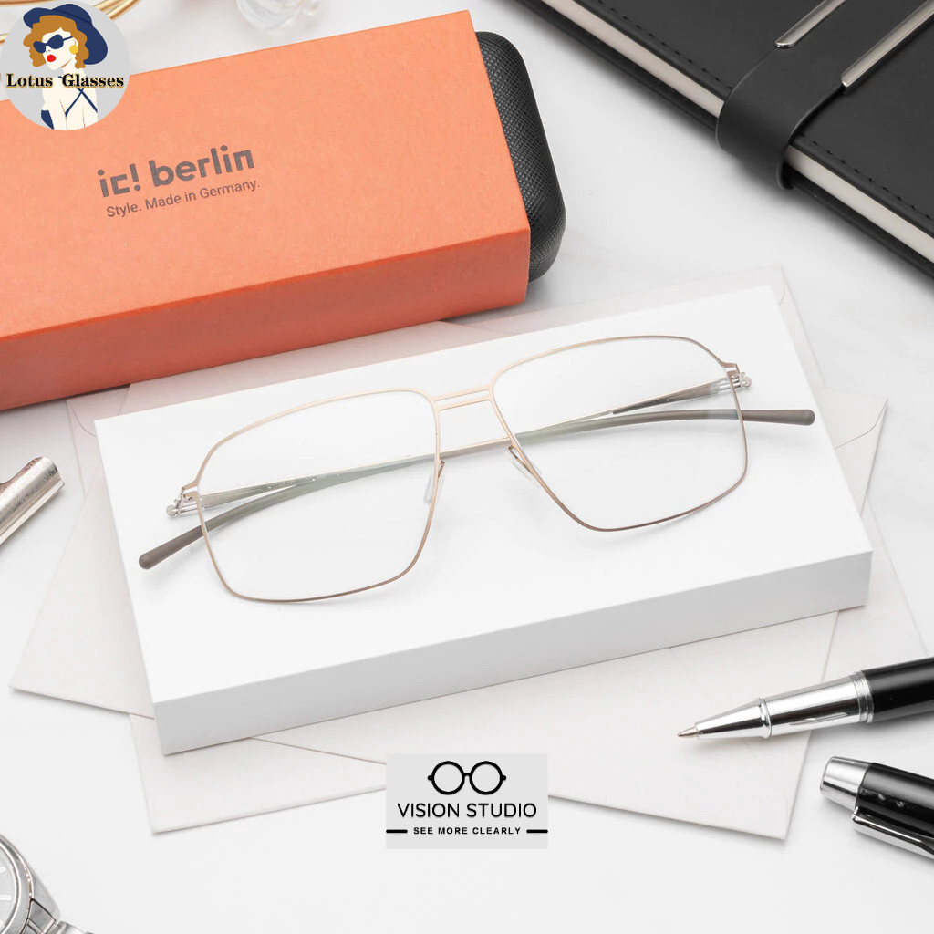 🍀กรอบแว่น IC BERLIN Teo Bronze