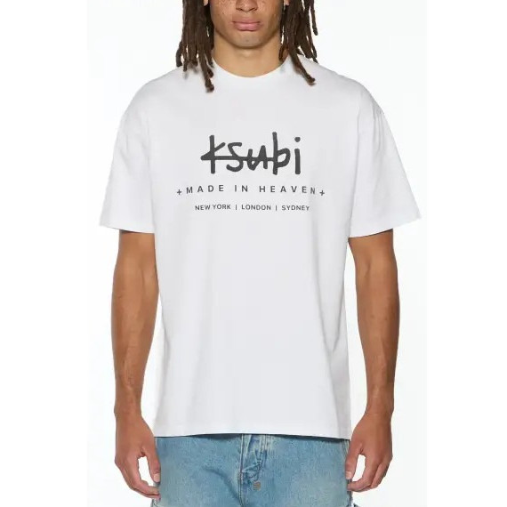 เสื้อยืด Ksubi ลายพิมพ์ ผ้าฝ้าย 100% เคลือบสำหรับฤดูร้อน