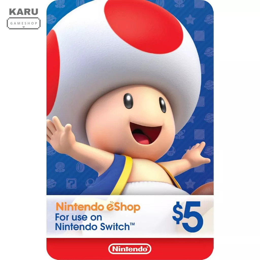 [พร้อมส่ง] มือ 1 Nintendo eShop : 5 USD สำหรับ Nintendo Switch / Switch 2 โซนอเมริกา