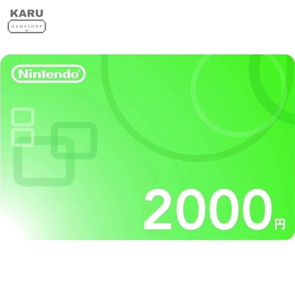 [พร้อมส่ง] มือ 1 Nintendo eShop : 2000 YEN สำหรับ Nintendo Switch / Switch 2 โซนญี่ปุ่น