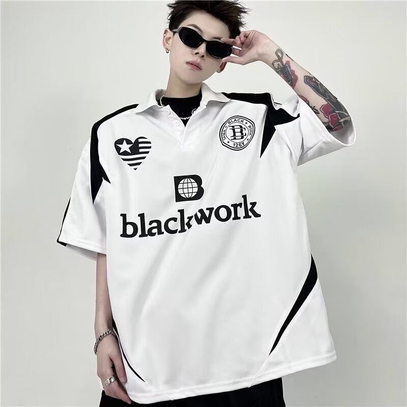 Chaistyle เสื้อโปโลผู้ชาย ประเภทคู่ ร้อยในชีวิตประจำวัน สันทนาการ ความมีชีวิตชีวา