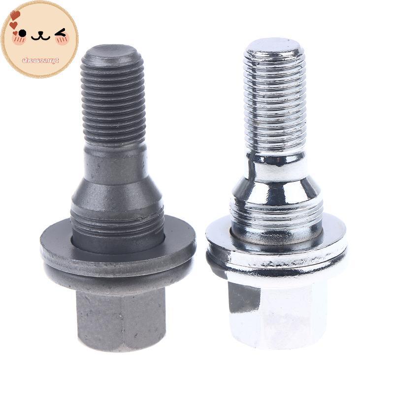 Chee 4 ชิ้นล้อถั่วสลักเกลียว Fit สําหรับ Peugeot 206 207 208 308 407 3008 17 มิลลิเมตร HEX ล้อ Lug ส