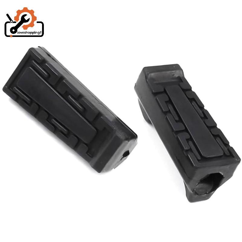 [LOV] 1 คู่ยางด้านหน้าเหยียบพักเท้าหมุดเท้าสําหรับ YBR 125 Repose Pieds Moto อุปกรณ์เสริมรถจักรยานยน