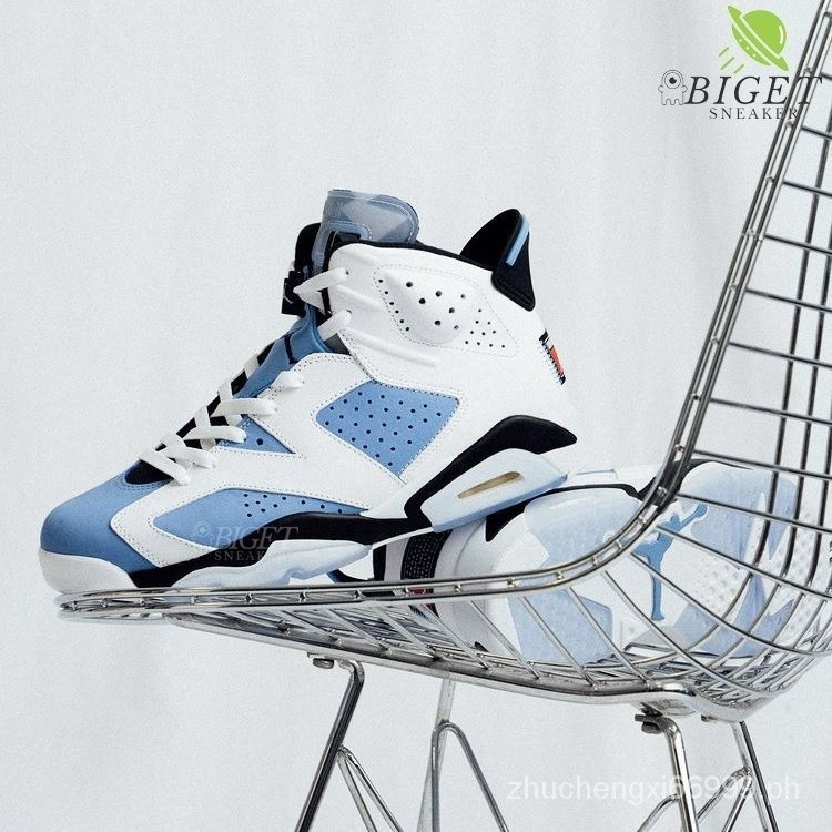Air Jordan Score 6 Retro สีฟ้า University Blue สำหรับผู้ชายและผู้หญิง