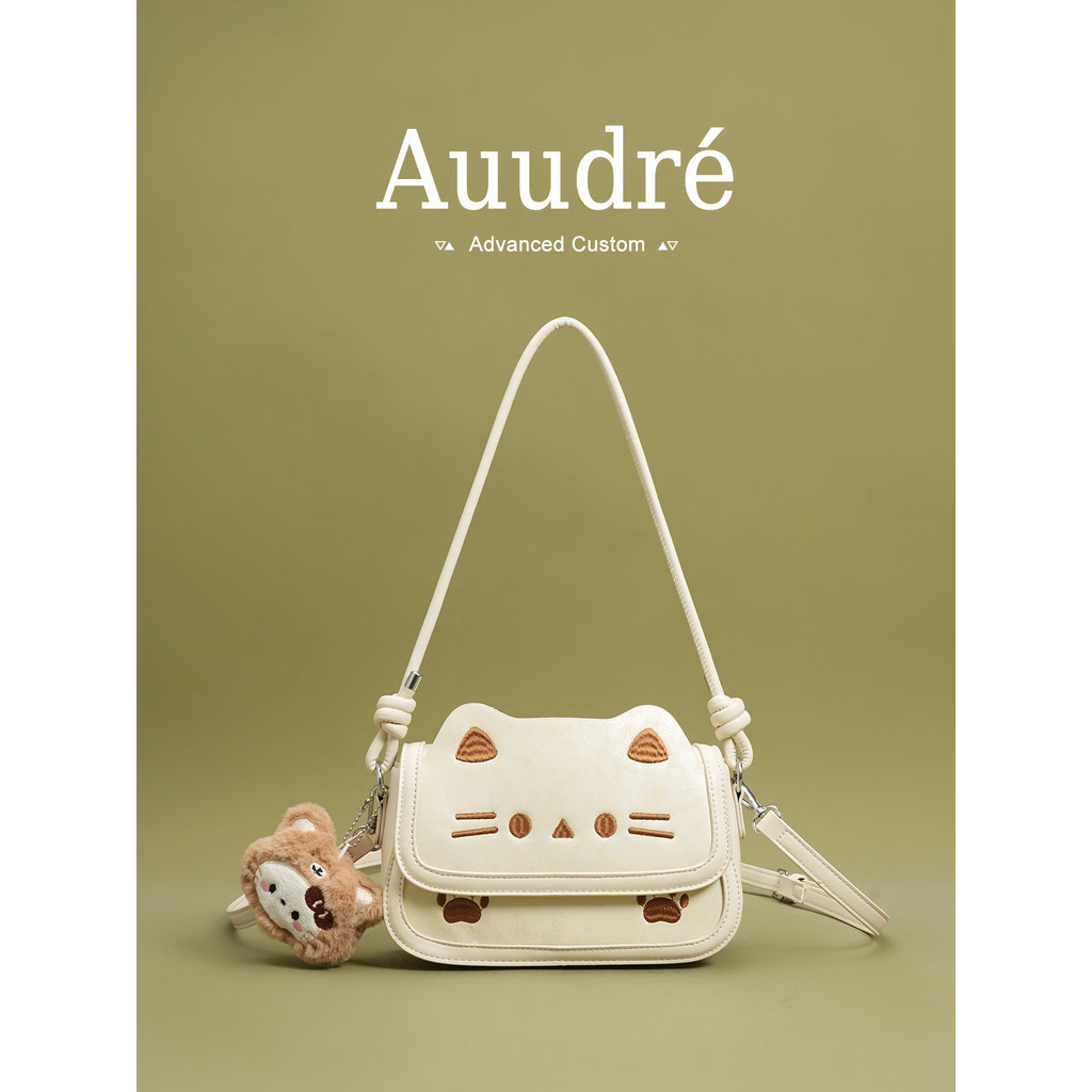Auudre Original Niche Design Cat Shoulder Armpit Bag