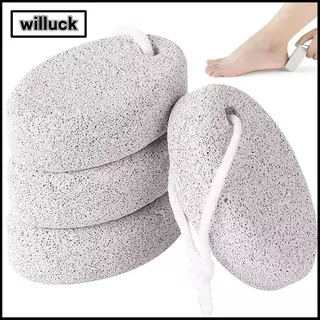 WILLUCK เท้าหินภูเขาไฟธรรมชาติ, เครื่องมือขัดผิวแข็งอุปกรณ์เสริมบดหินเท้า, ผิวที่ตายแล้วรูปไข่แปรงเล็บเท้าห้องน้ําผลิตภัณฑ์